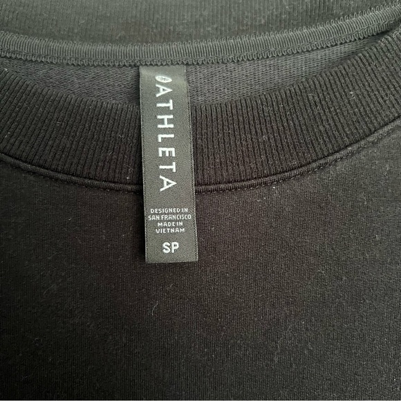 Athleta Black Sweatshirt Dress Size small - Picture 10 of 13
